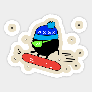 snowboarding Sticker